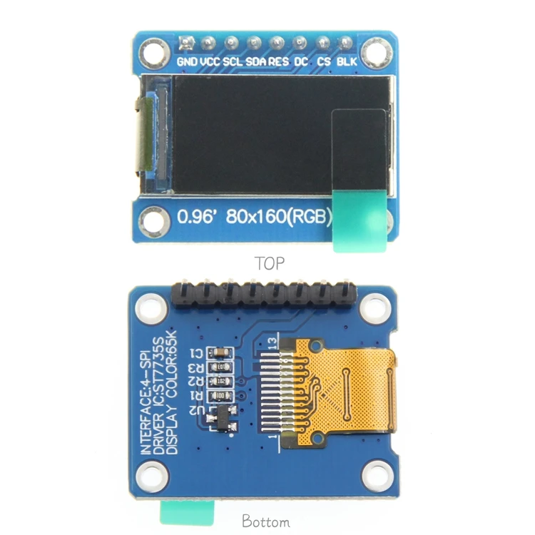 1 шт. IPS 0 96 дюймов 8P SPI HD 65K полноцветный ЖК модуль ST7735 Привод IC 80*160|Интегральные