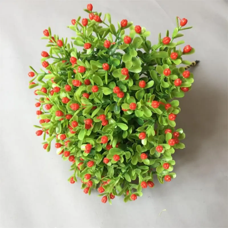 Искусственные цветы пряди поддельные уличные пластиковые зелень кустарники