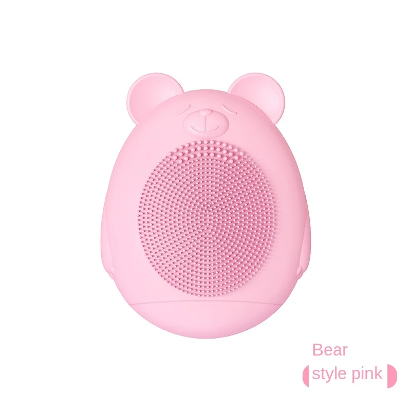 Мини электрическая щетка для очищения лица Pore Cleanser Silicone Facial Massager Waterproof Rechargeable Sonic Skin Scrubber.