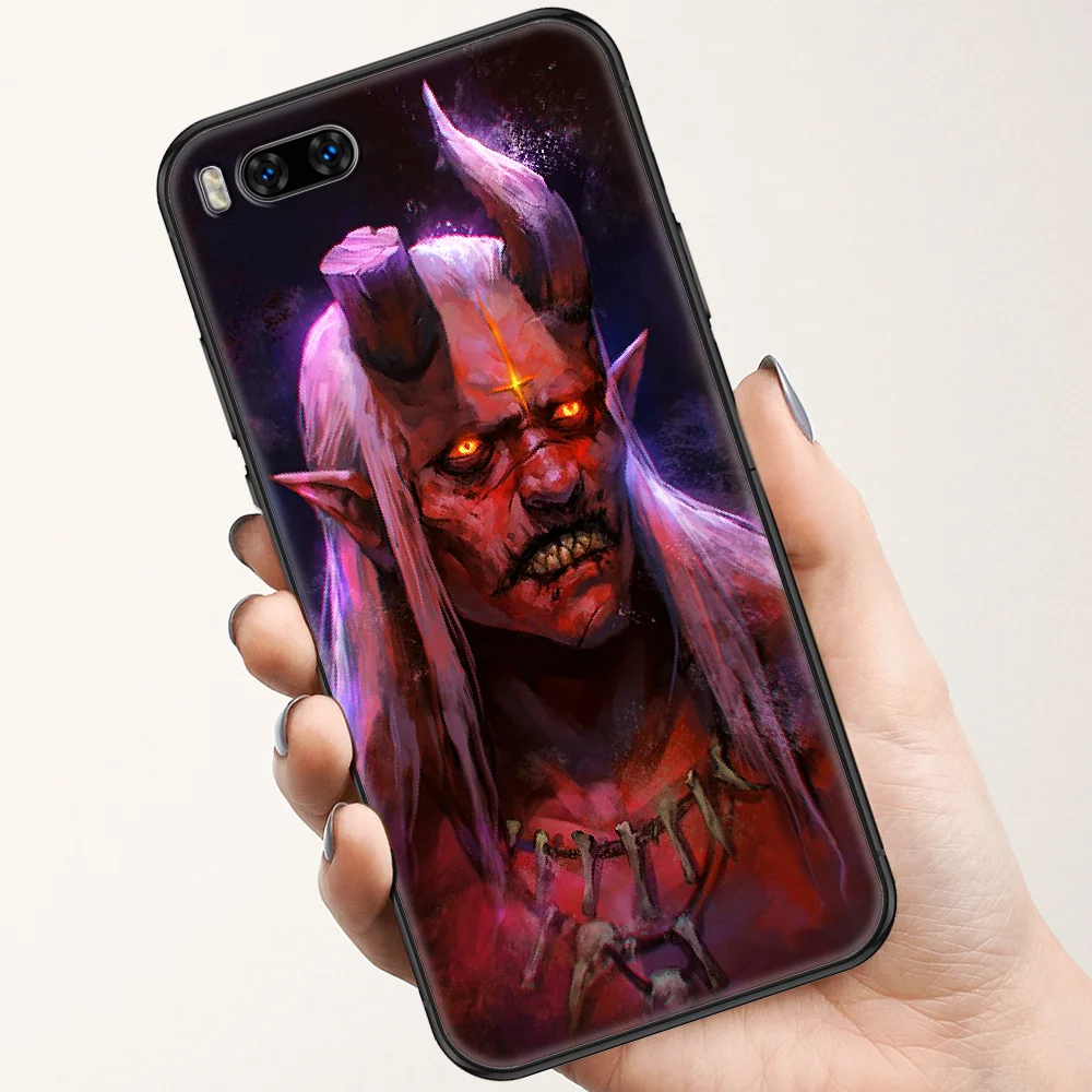 Чехол для телефона с японской маской Oni samurai Xiaomi Mi Note 8 9 10 11 9T 10T A3 Lite Pro Ультрачерный