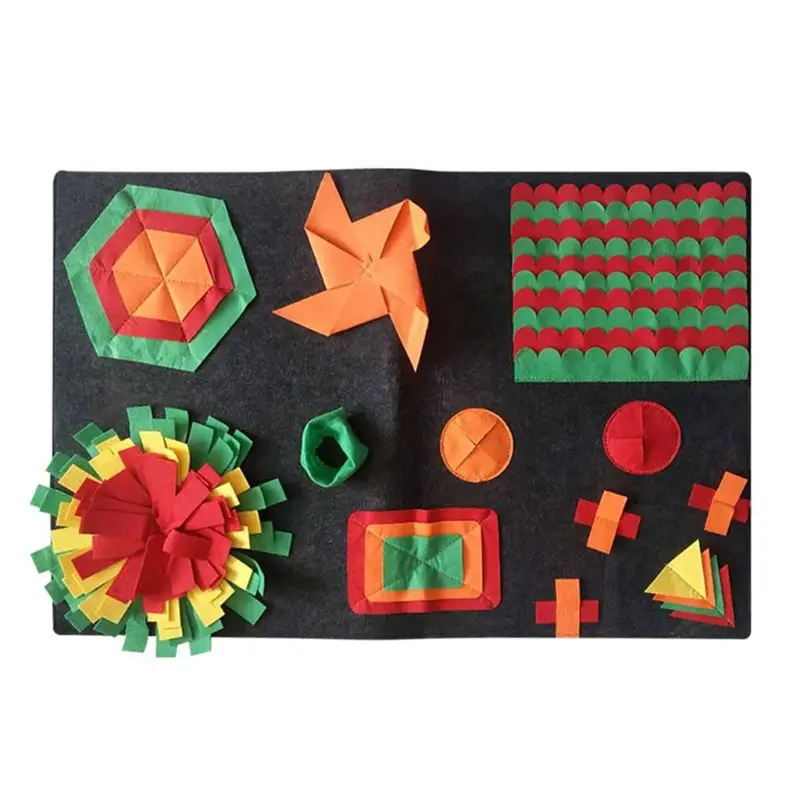 

Dog Snuffle Mat Nose Training Sniffing Pad Feeding Blanket Felt Cloth Cushion