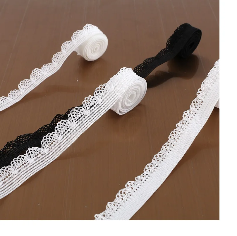 10 ярдов в партии/1 см эластичная тесьма для рукоделия манжеты на шею одежды