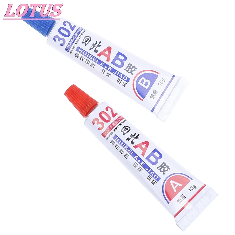 

Super strong A/B glue, used for epoxy resin transparent glue, quick sol, glue fixing metal, wood, glass, ceramic, plastic. 2pcs.
