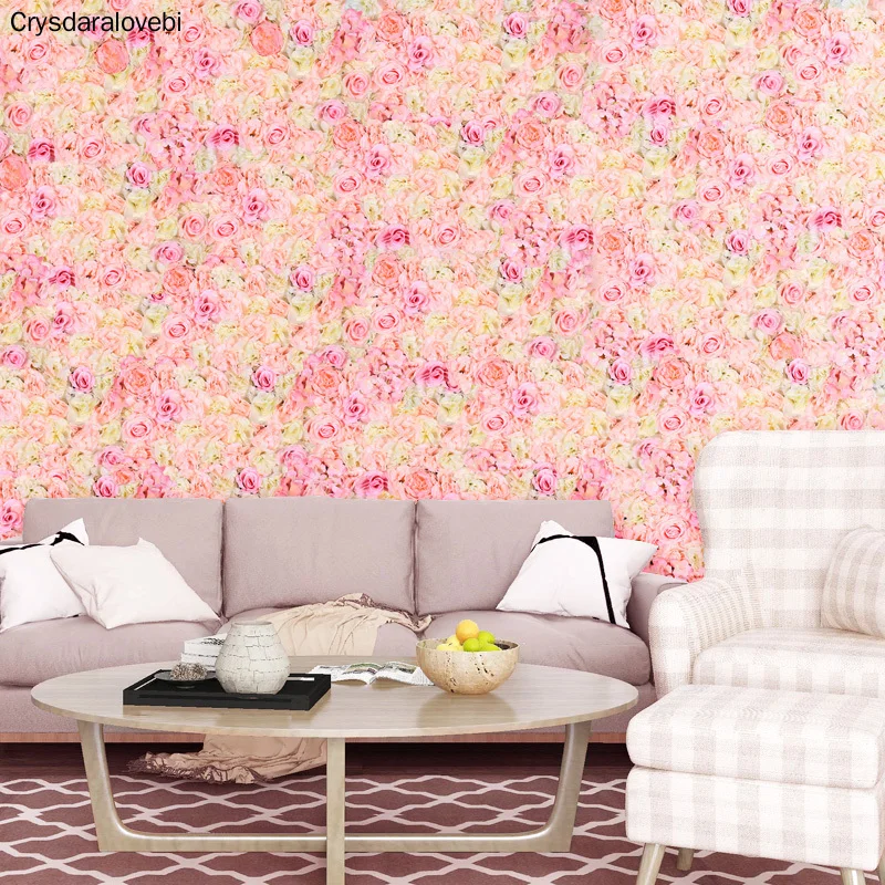 

Christmas Decoration Decorative Silk Hydrangea Wedding Decoration Backdrop Rose Flower Wall Wedding Artificial Silk 60X40CM Type