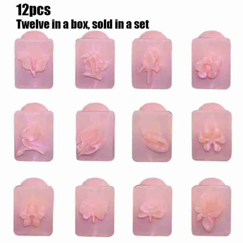 

Manicure Tool Sealing Set, A Variety of Reusable 12 Models, A Box of New Products, Flower-Shaped Nail Decoration Plastic Molds