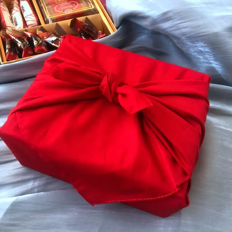 

Furoshiki Red handker хлопок, экологически чистый
