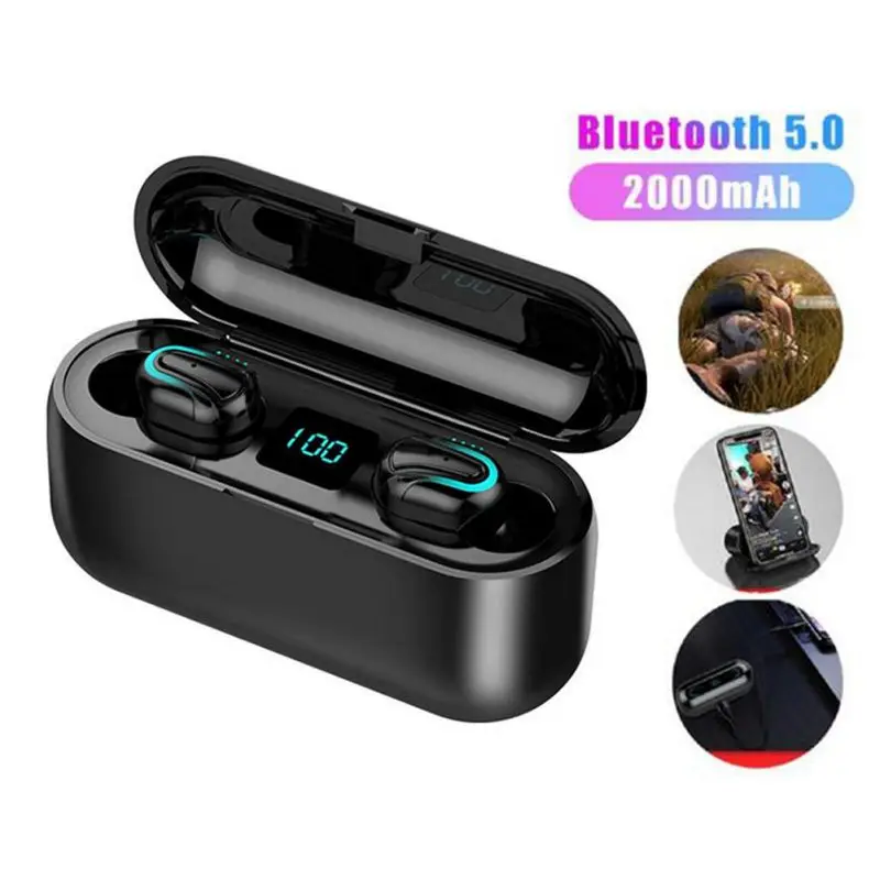 Q32 Hi Fi Bluetooth 5 0 наушники спортивные Blutooth Беспроводные Наушники Громкая связь