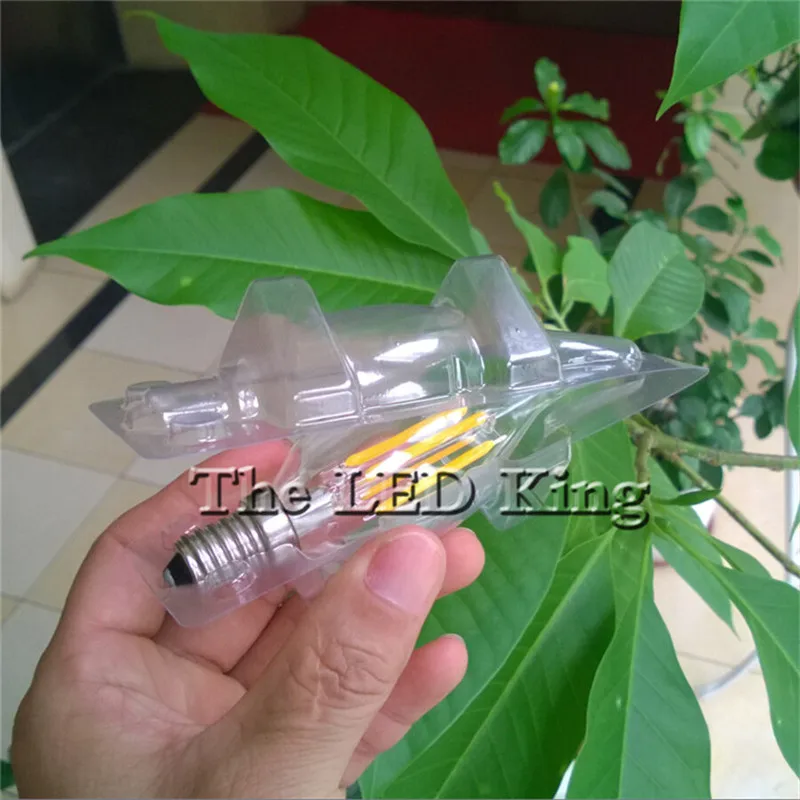 Бесплатная доставка Ретро светодиодный нити светильник E14 6Вт 12Вт 18Вт 240V / 220V C35 C35L