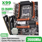 Материнская плата Atermiter X99 Turbo DDR4 D4 с процессором Xeon E5 2640 V3 LGA2011-3 2 шт. X 8 ГБ = 16 Гб 2666 МГц DDR4