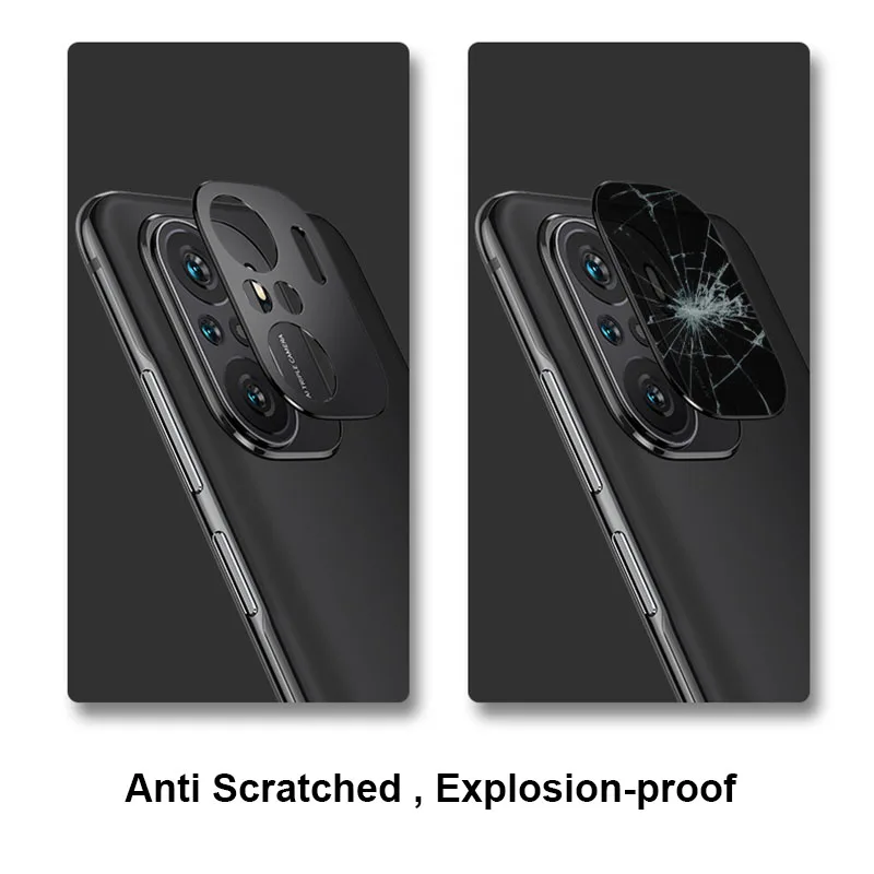 

For Xiaomi Poco F3 / Redmi K40 Pro Plus Ultra 3D Metal Camera Cover Lens Screen Protector Case Bumper Guard
