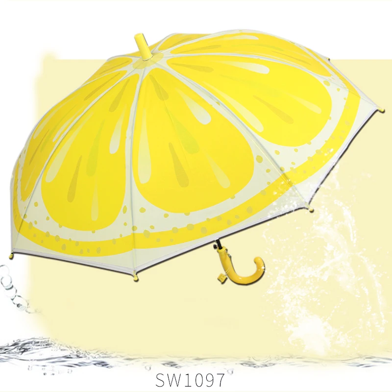Креативный детский зонт с фруктами ветрозащитный для детей и девочек мальчиков