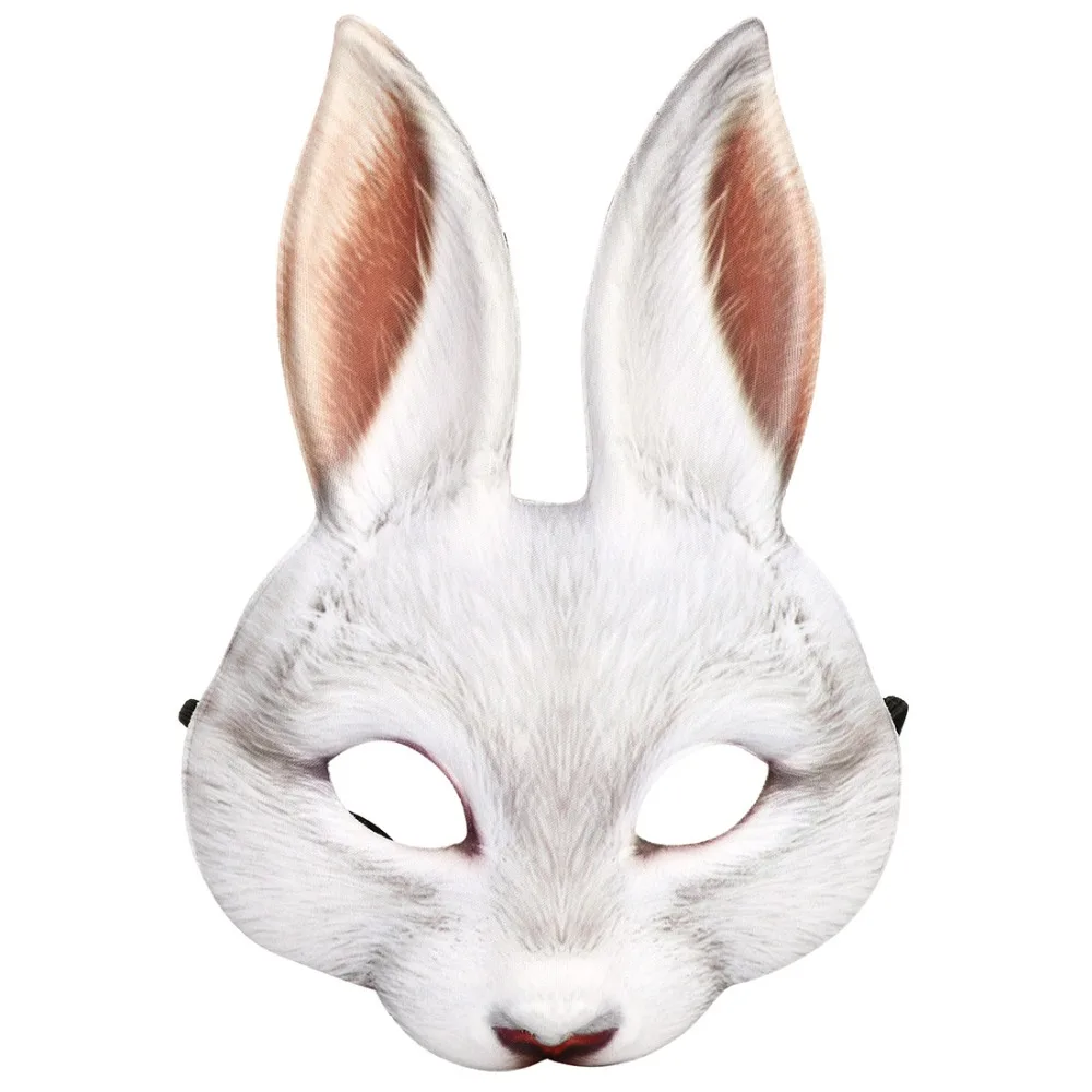 April Fools' Day аксессуары Косплей Кролик Реалистичные Маски Masker Mascaras Animales реквизит маска на Хэллоуин унисекс карнавал
