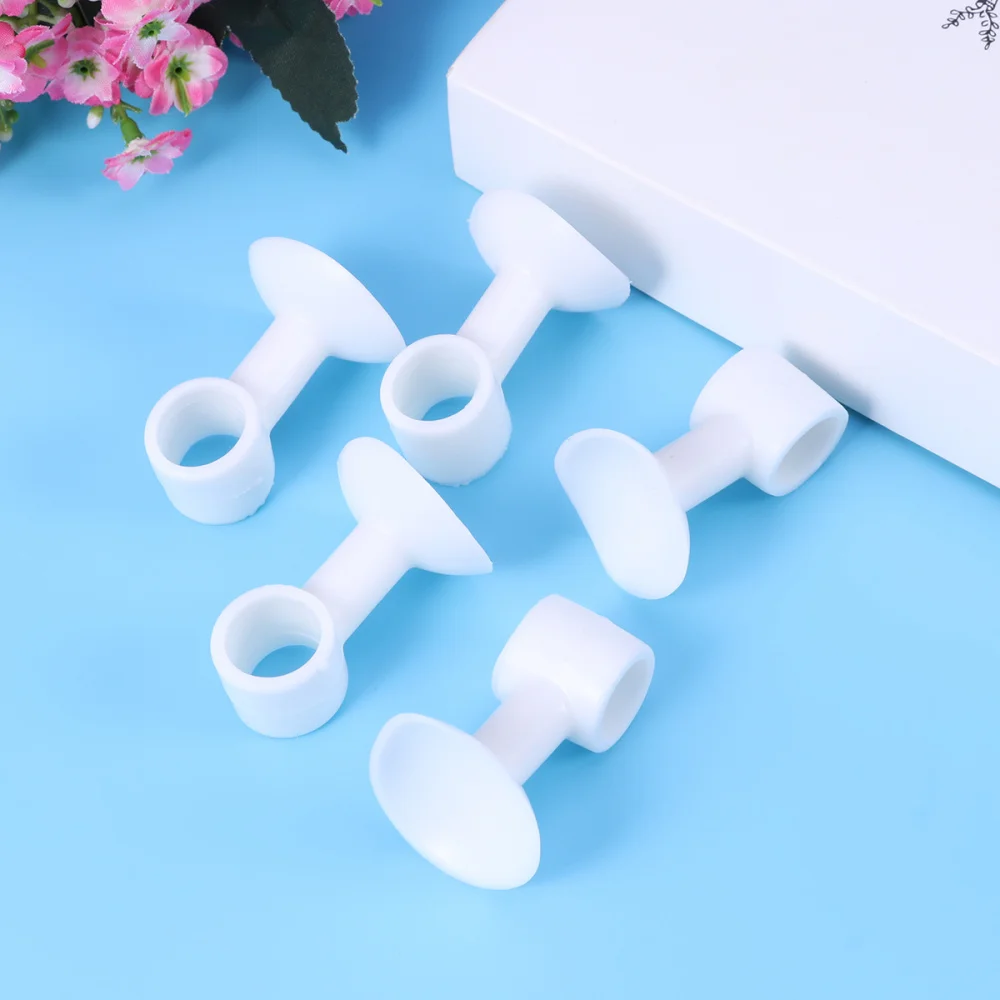 

5pcs Silicone Anti-collision Door Stopper Handles Door Protective Pad Sucking Rubber Doorknob Bumper Crash Pads Protector (White