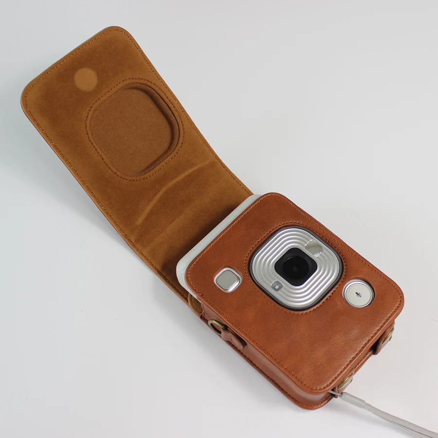 Портативный PU кожаный чехол сумка для камеры Fuji Instax Mini LiPlay фотография Поляроида чехол с плечевым ремнем