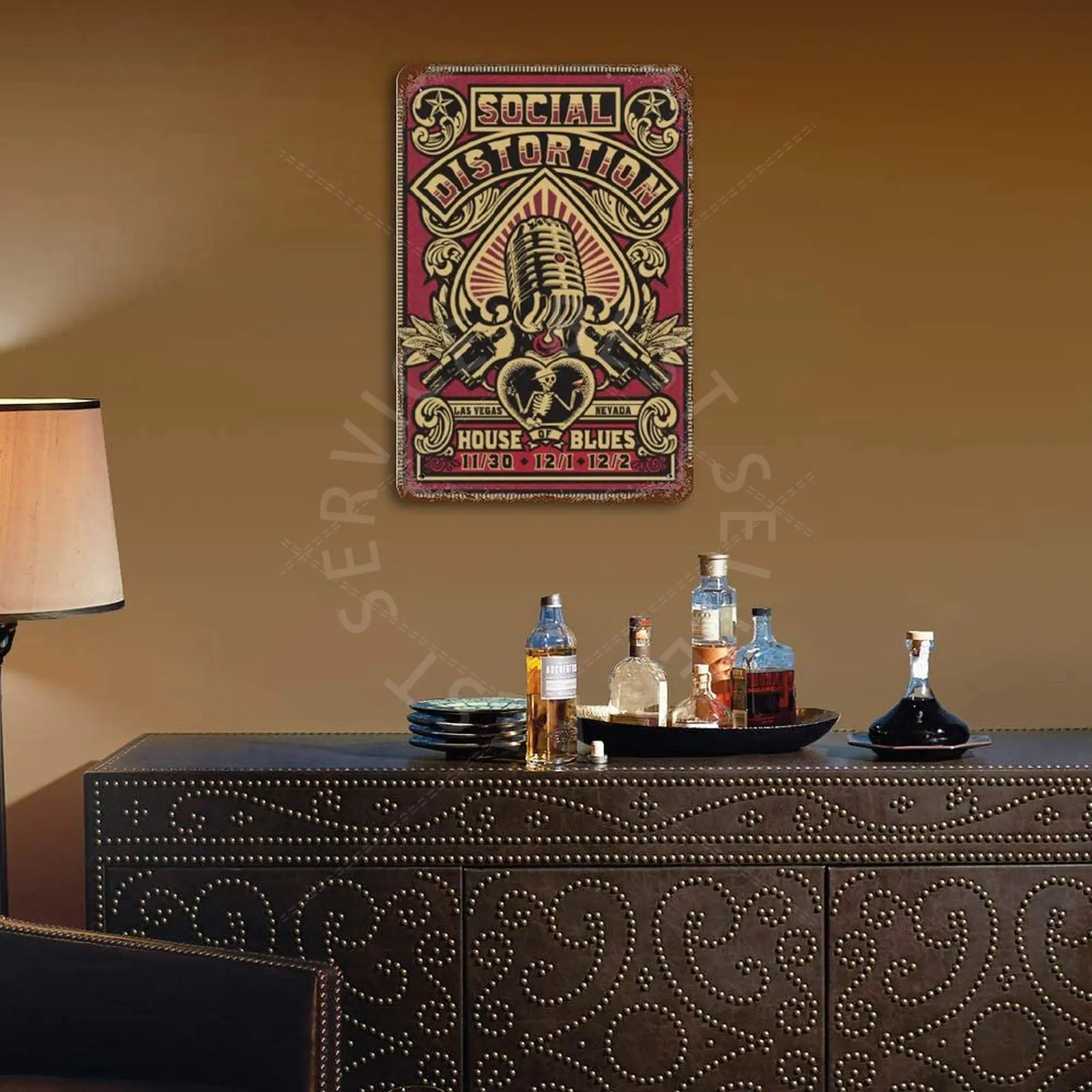 

Social Distortion Vintage Metal Plaque Sign Bar Home Wall Decor Signs Retro Metal Poster Tin Sign Man Cave Pub Kitchen plates