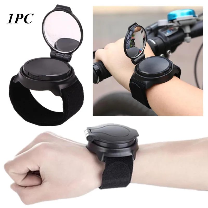 

Convenient Safety Cycling Bike Accessorie Motorbike 360 Degree Rotate Worn on The Wrist Rear View Mirror Accessories 1 Pc