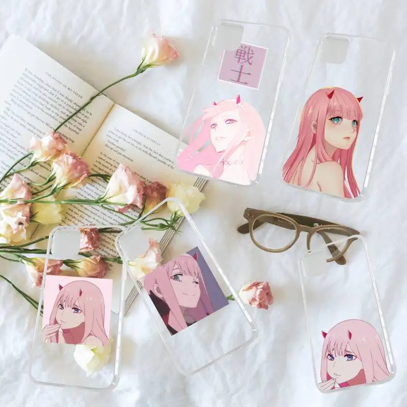 

Sexy anime girl Two zero Phone Case Transparent for iPhone 7 8 11 12 13 s mini pro X XS XR MAX Plus coque shell cover