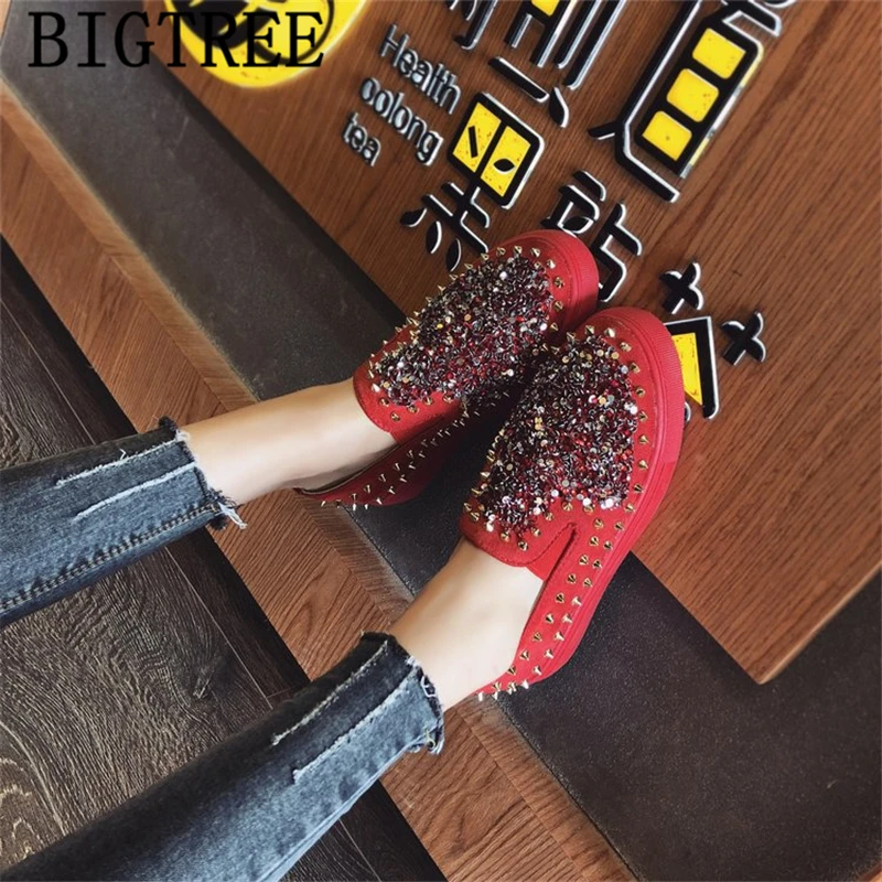 Повседневная обувь женская с кристаллами женские брендовые Роскошные дамские