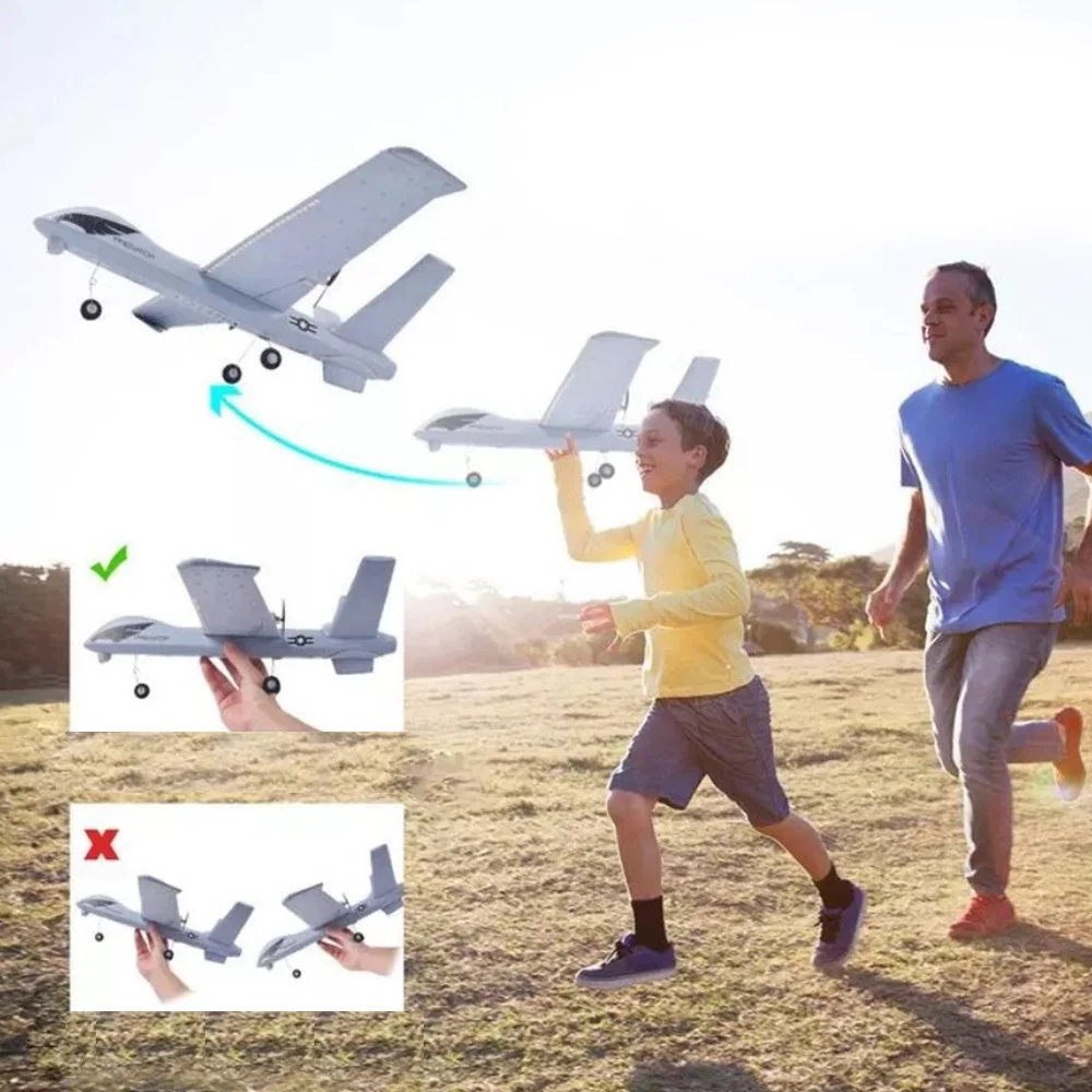 Новинка планер времени 2 4 г Летающая Модель со светодиодом радиоуправляемый