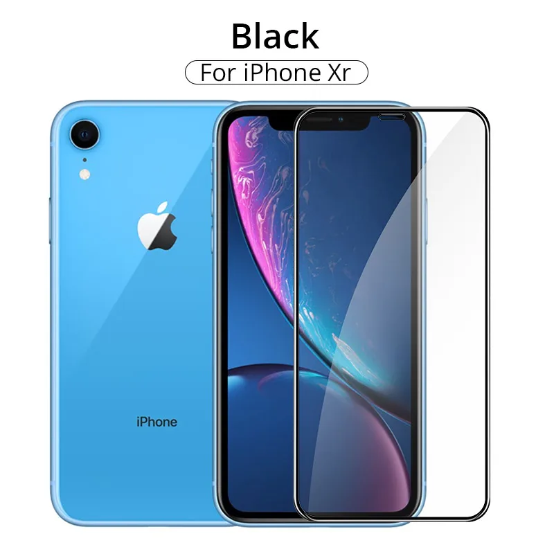 PZOZ закаленное стекло для iPhone 11 Pro X XS Max XR Plus, Защитная пленка для экрана телефона для iPhone11 Pro 5,8, 6,1, 6,5 полное покрытие стекла - Цвет: For iPhone XR