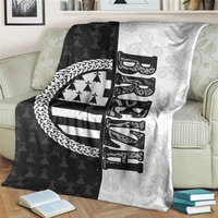 brittany celtic breizh pride flannel blanket printing adults quilts for home chair sofa decoration fashion throw blanket