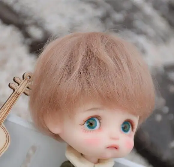 Детская игрушка BJD DD SD MSD 1/8 1/12 ob11 аксессуары для кукол розовый золотой мохеровый