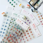 2 шт.лот в виде геометрических фигур золочение декоративная ПВХ наклейки Скрапбукинг ярлыком дневник канцелярские альбом круглых наклеек