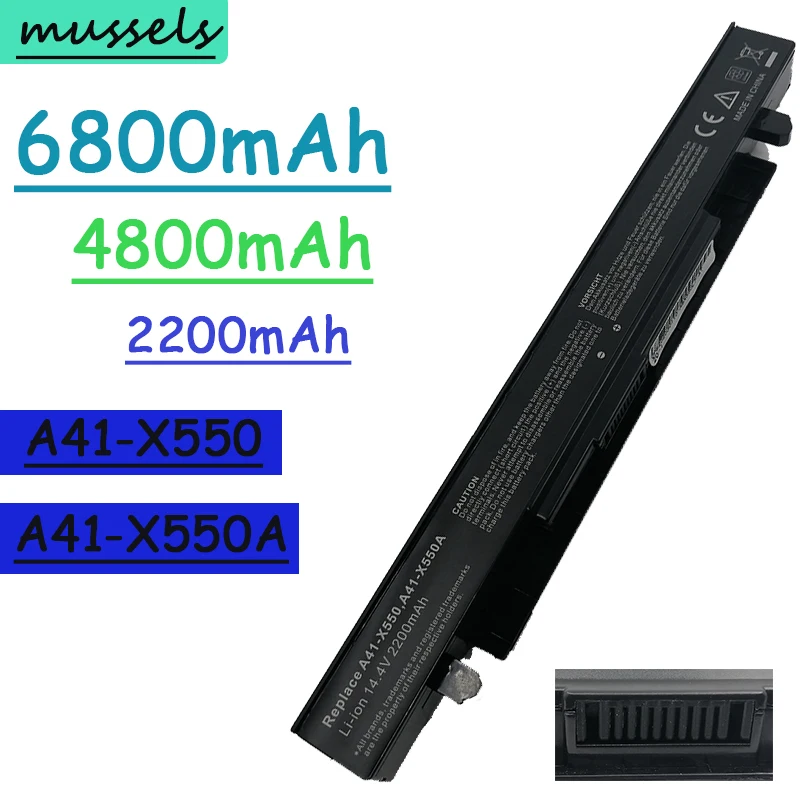 OEING15V 6800 мА/ч ячеечная новая A41 X550A Аккумулятор для ноутбука ASUS X550 X450 X550C X550B X550V X450C