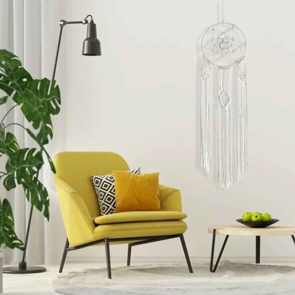 Богемный Ловец снов макраме настенный Тканый гобелен Декор для дома аксессуары