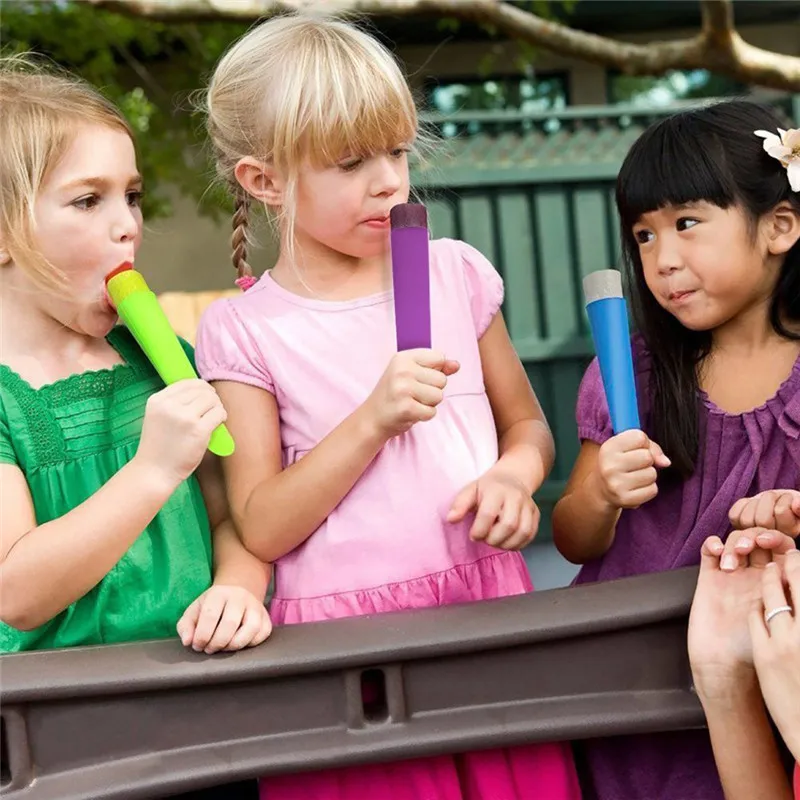 

4pcs Silicone Ice Stick Molds Form for Ice Cream Maker DIY Summer Frozen Ice Cream Mold Kitchen Tools Popsicle Maker Lolly Mould