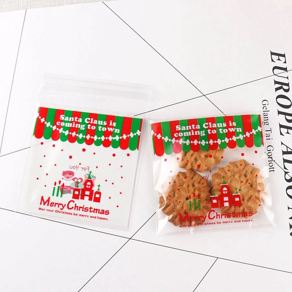 20p Santa Claus come 1 комплект с Рождеством Подарочные наборы конфет олень и Санта Клаус гостей упаковочные подарочные коробки мешок бумажные соломинки для напитков дети подарок декор - Цвет: 20p Santa Claus come
