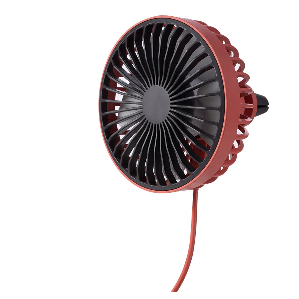 Автомобильный USB вентилятор тихий автомобильный Кондиционер 3 скорости