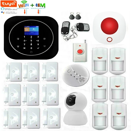 Yobang безопасности Wi Fi GSM Беспроводная сигнализация Система TUYA приложение