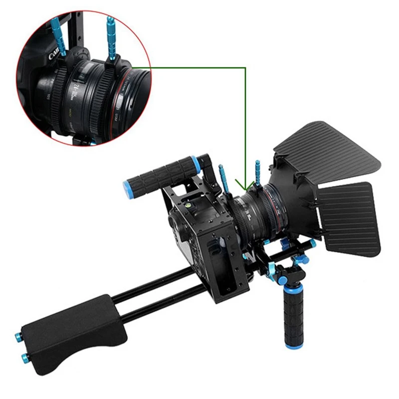 

Rubber Follow Focus ring gear belt with plug in aluminum alloy for SLR cameras digital DSLR Camcorder Camera