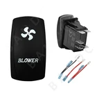 Воздуходувка кулисный переключатель 5P ВКЛ-ВЫКЛ SPST белыми светодиодными лампами кнопка для генератора сигналов произвольной формыCarlingНарвская 4x 4 стиль, 12V 24V, автомобильные аксессуары, джампер,