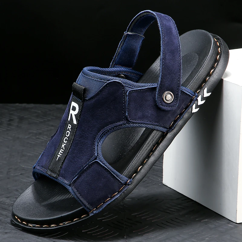 

Sandalias Hombre Cuero Sandalias Hombre Sandals Men Leather Sandel For Sandalen Herren Summer Big Size Sandalet Erkek