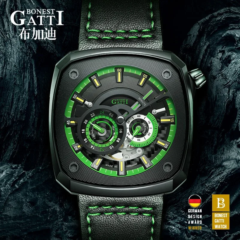 

Top Brand Automatic Mechanical Watch Men Sapphire Luminous Hands Mens 50M Waterproof Sports Wrist Watches Relogio Masculino