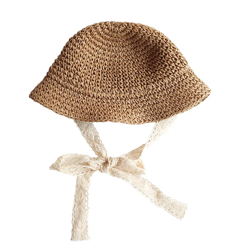 

Summer girl baby sun hat children straw hat summer sunscreen cute princess girl handmade beach hat fisherman hat child beanie ha