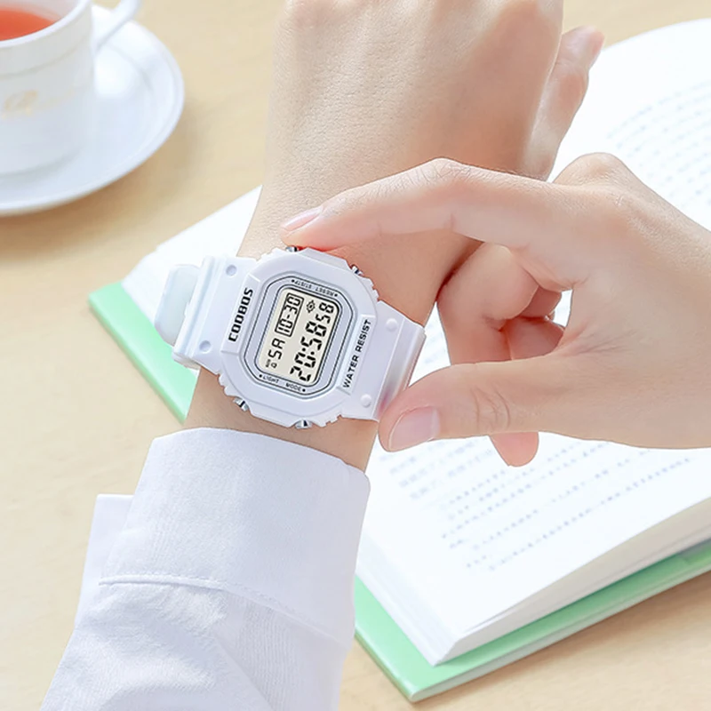 Часы наручные женские светодиодсветодиодный роскошные Цифровые в