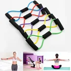 Эластичная лента для фитнеса, эспандер 8 слов, для йоги, фитнеса