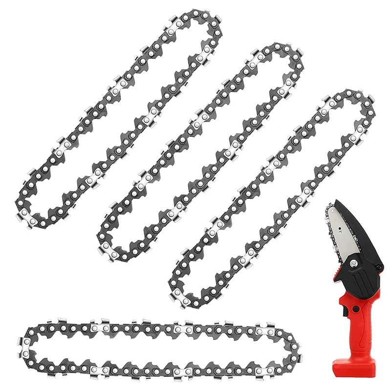 

5 Pcs Toggle Clamp GH-201-B & 4Pcs 4 Inch Mini Chainsaw Replacement Cordless Electric Portable Chainsaw Chain
