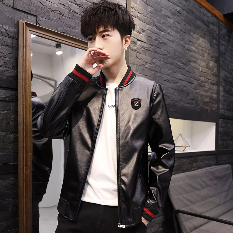 Кожаная куртка 2019 новая мотоциклетная кожаная для верховой езды Мужская модная