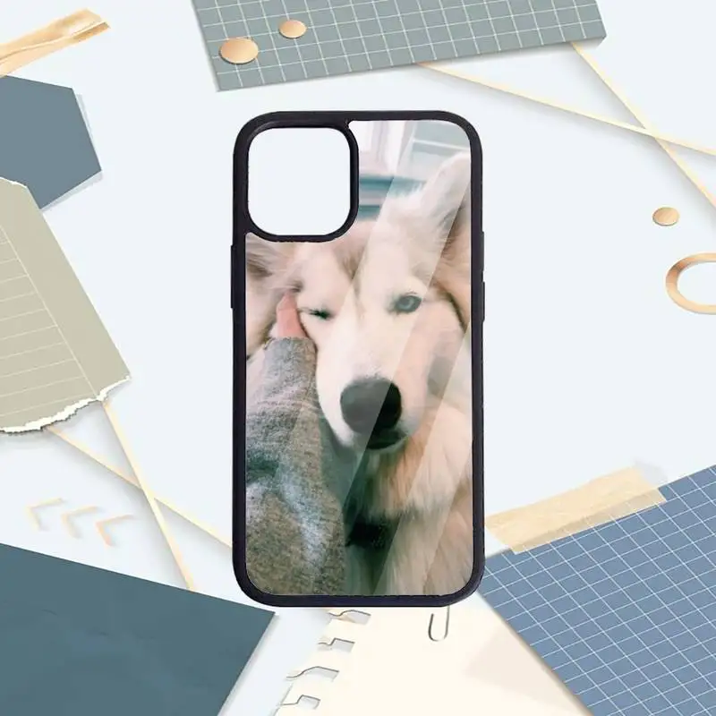 

Husky cute Puppy Dog Phone Cases PC for iPhone 11 12 pro XS MAX 8 7 6 6S Plus X 5S SE 2020 XR Luxury brand shell funda