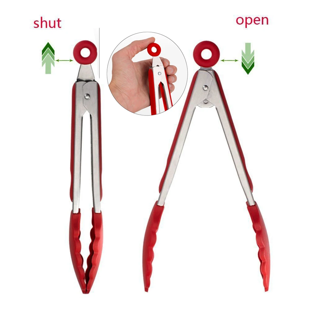 

Barbecue Tongs Food Tongs Food Clip Kitchen With Stainless Steel Tweezers Plastic Clip Barbecue Buffet Restaurant Tool