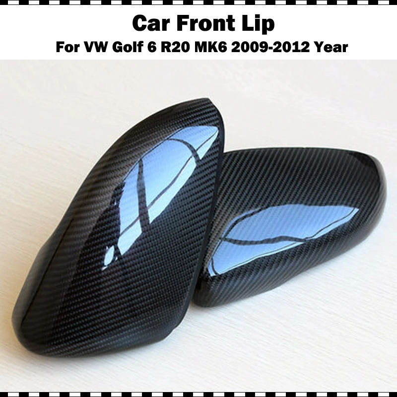 Спортивные стильные зеркальные чехлы из углеродного волокна для VW Golf 6 mk6 GTI R20 cf