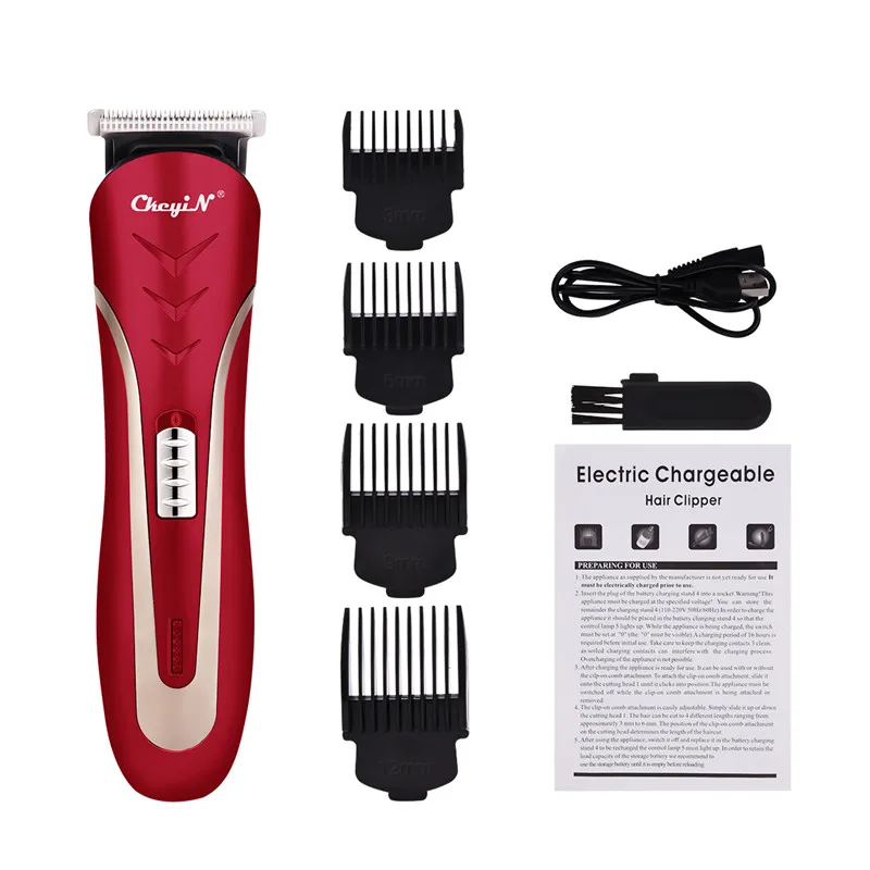 Машинка для стрижки волос аккумуляторная с зарядкой от USB и гребнем|Триммеры