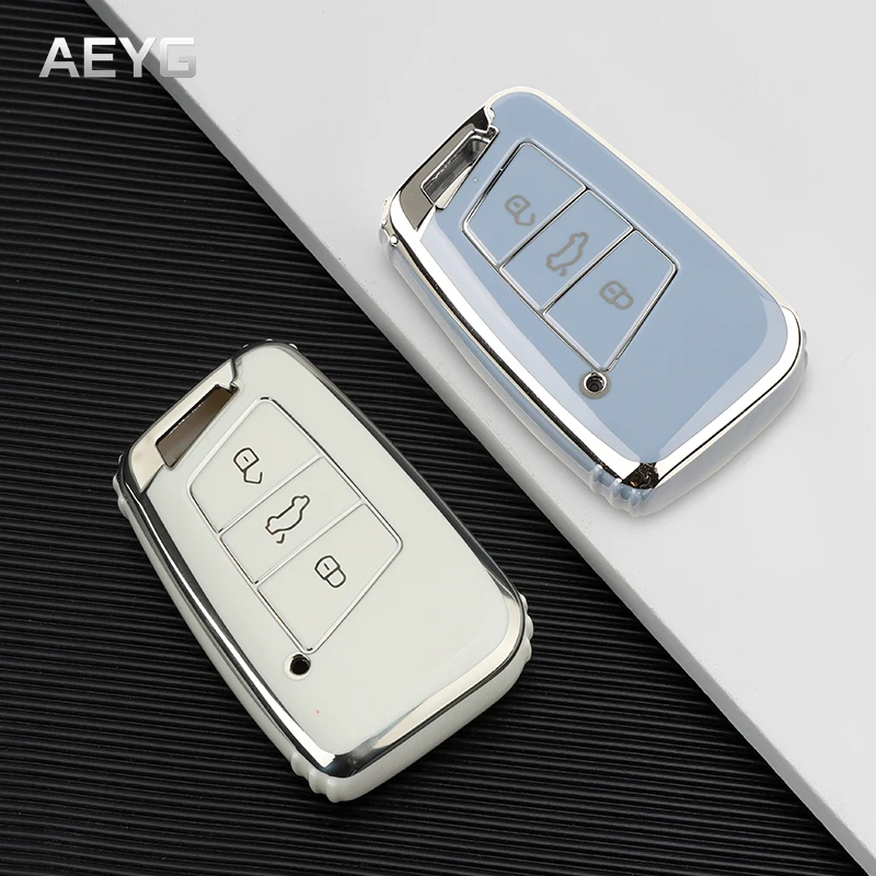Модный ТПУ чехол для автомобильного ключа, чехол с полным покрытием, оболочка для Volkswagen VW Tiguan MK2 Magotan Passat B8 CC для Skoda Superb A7, аксессуары Модный ТПУ чехол для автомобильного ключа, чехол с полным покрытием, оболочка для Volkswagen VW Tiguan MK2 Magotan Passat B8 CC для Skoda Superb A7, аксессуары