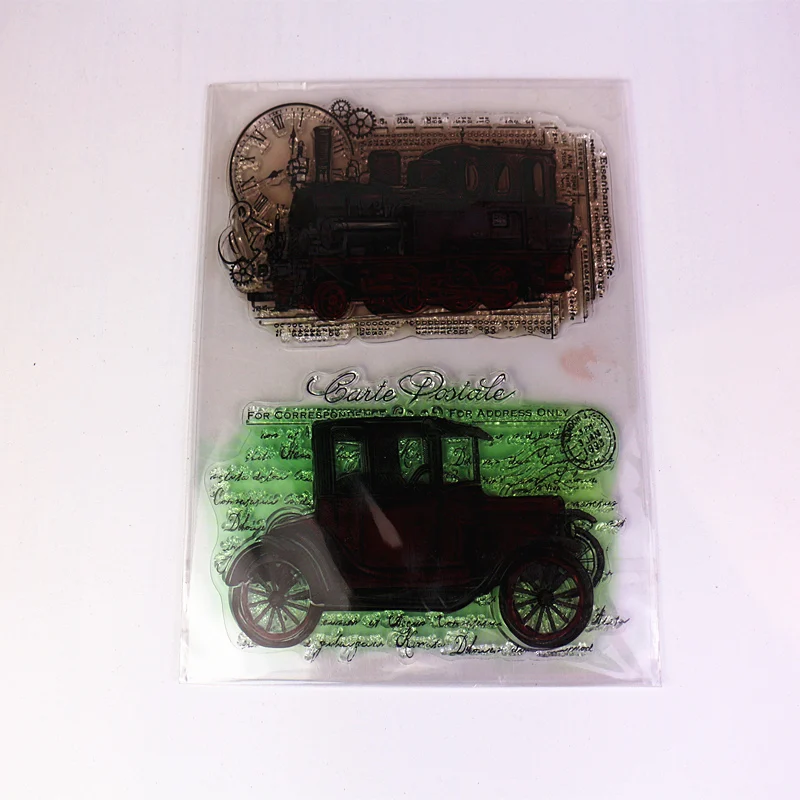 Новейший яркий цветочный прозрачный штамп фон Сделай Сам Скрапбукинг резиновая