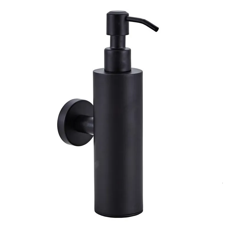 style 3 black Машина для мыла, покрытая на стене, никелевая машина для мыла для ванной комнаты/кухонная машина для мыла, бутылка для шампуня из нержавеющей стали - Цвет: style 3 black