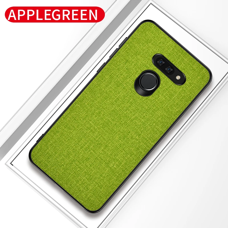 green Тканевый чехол для LG V40 G8 G8S ThinQ K40 Stylo 5, мягкий силиконовый чехол s Для lenovo S5 Pro/K5 Pro - Цвет: green